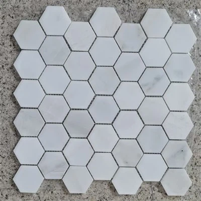 Carrara Bianco Altıgen Mozaik