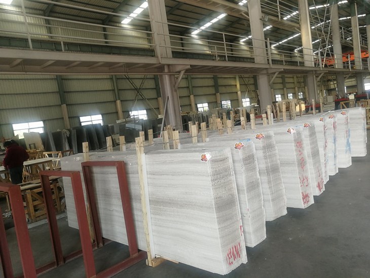 White Wood Grain Marble